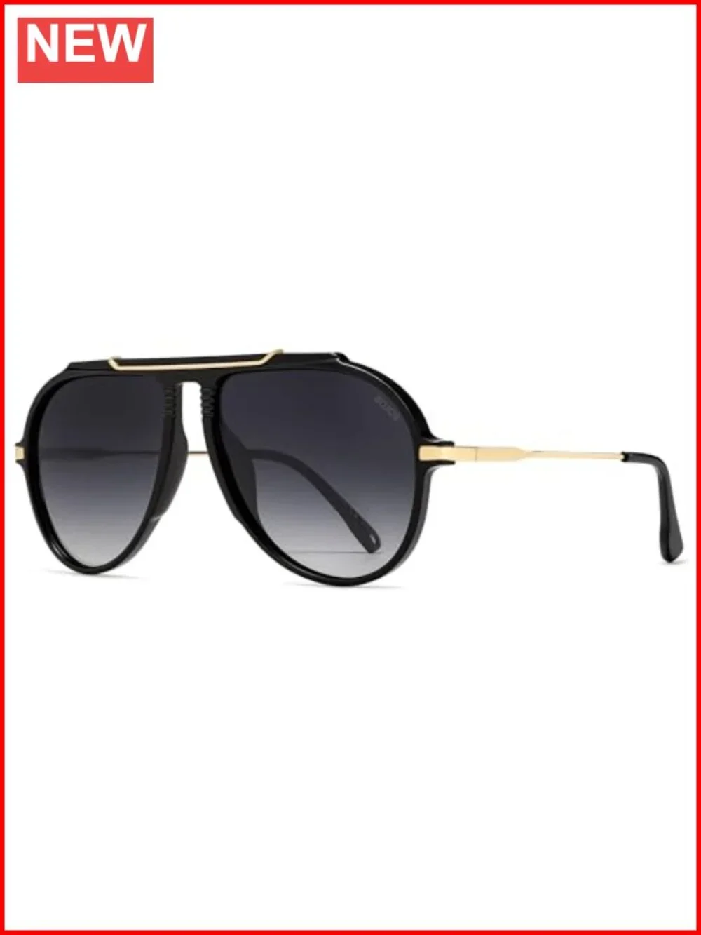 Retro Oversized Aviator Sunglasses with UV400 Protection